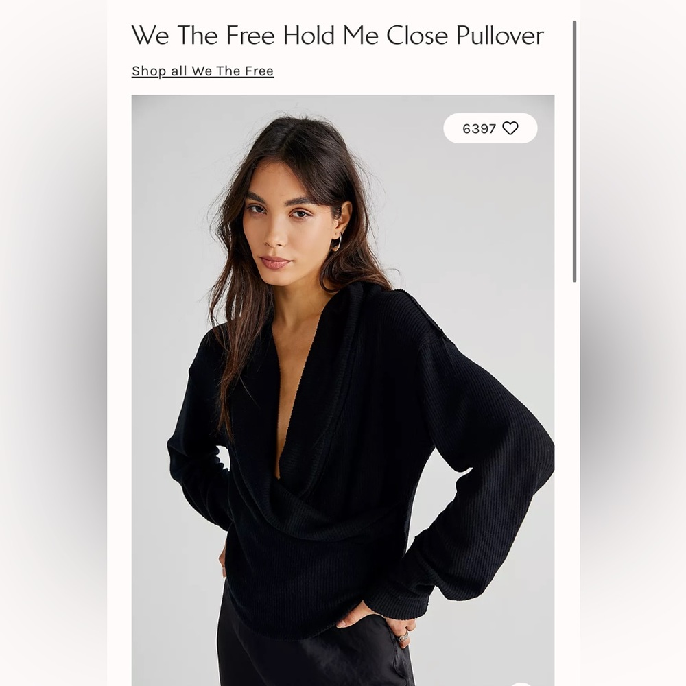 black We The Free People top